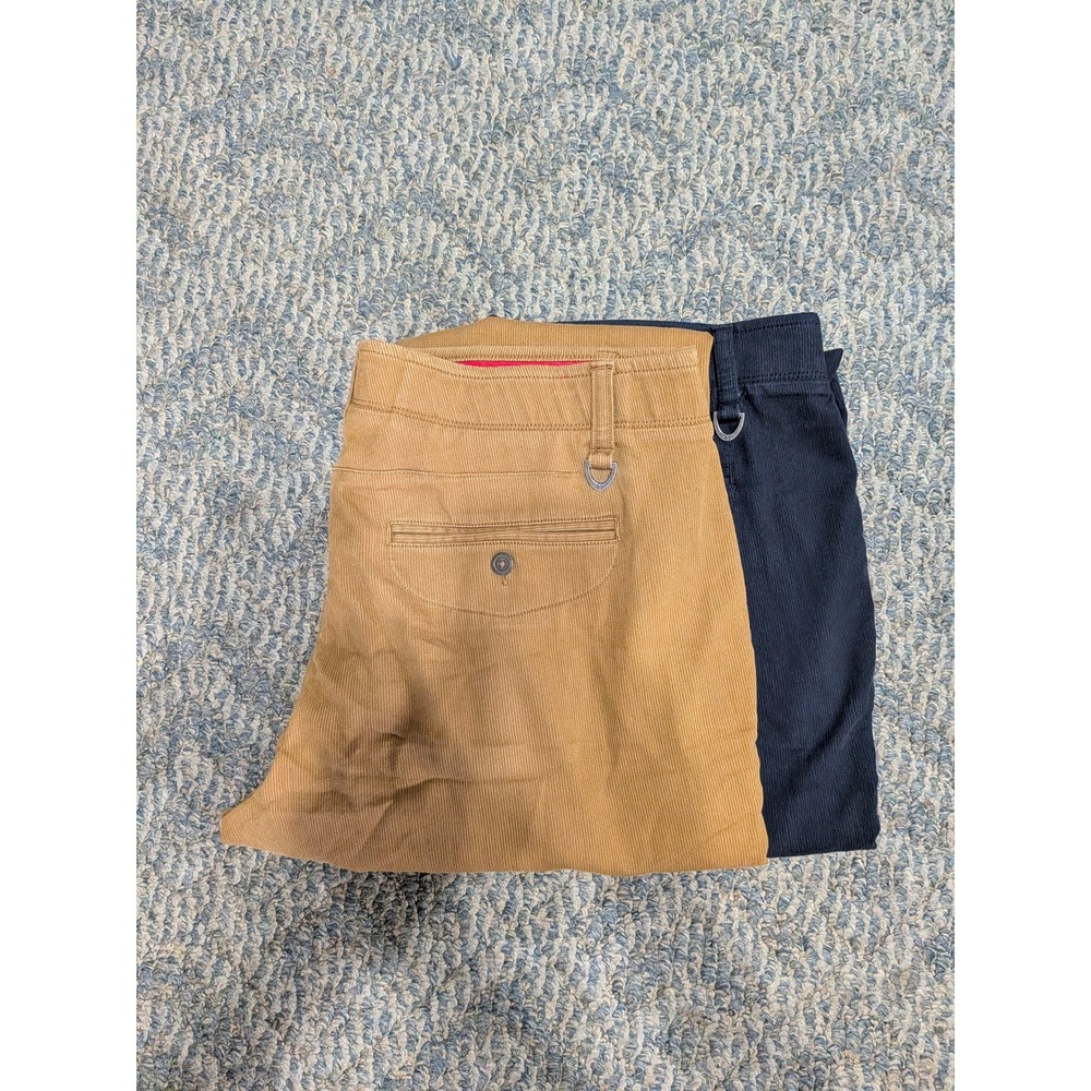 Under Armour Mens Corduroy Pants Lot of 2 Navy Camel 38x30 Stretch 1240942